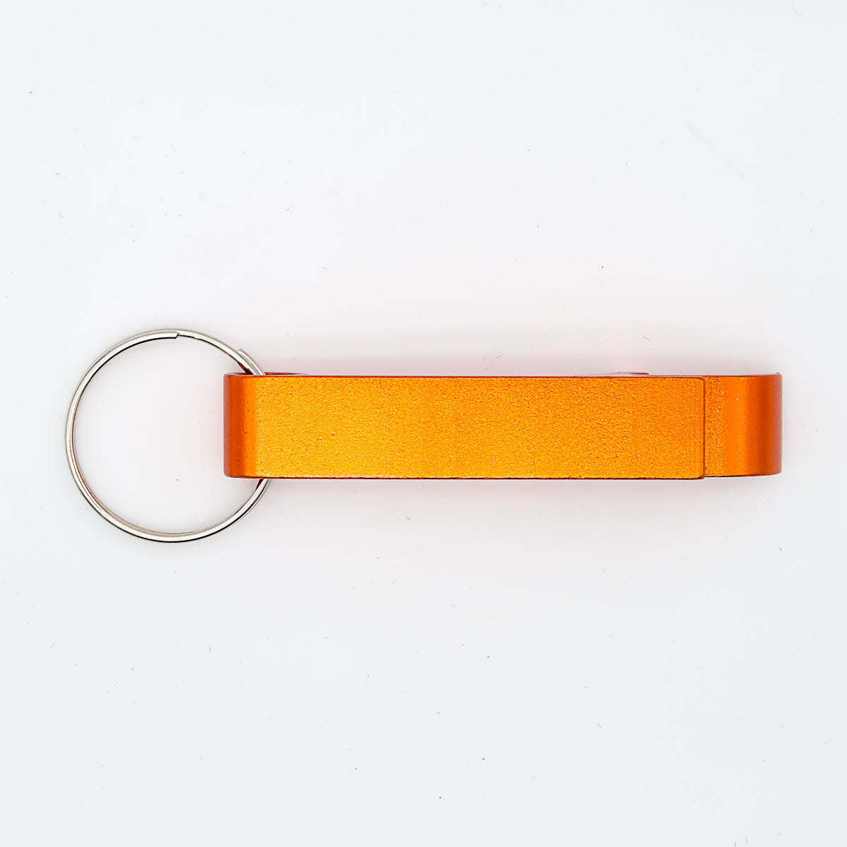 Schlüsselanhänger Flaschenöffner mit Gravur von Name oder Logo Orange